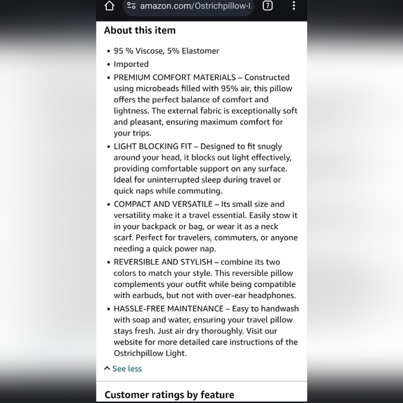 *New Ostrich Pillow Light * - Picture 11 of 11